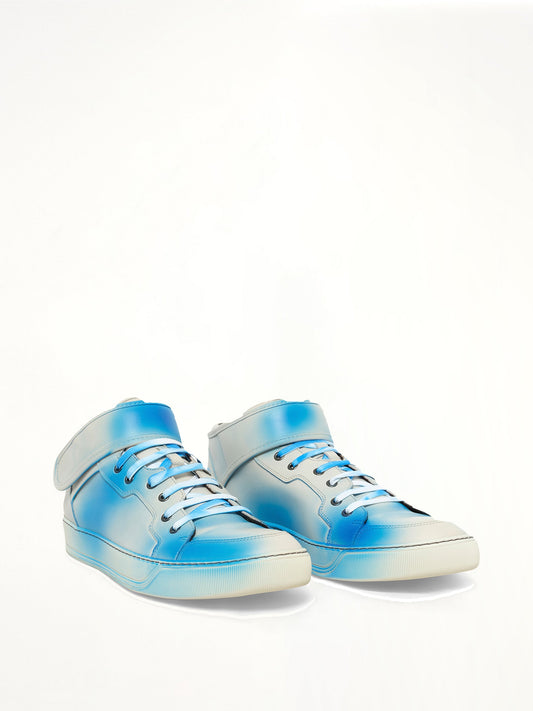 LANVIN Midtop Velcro Sneaker (White)