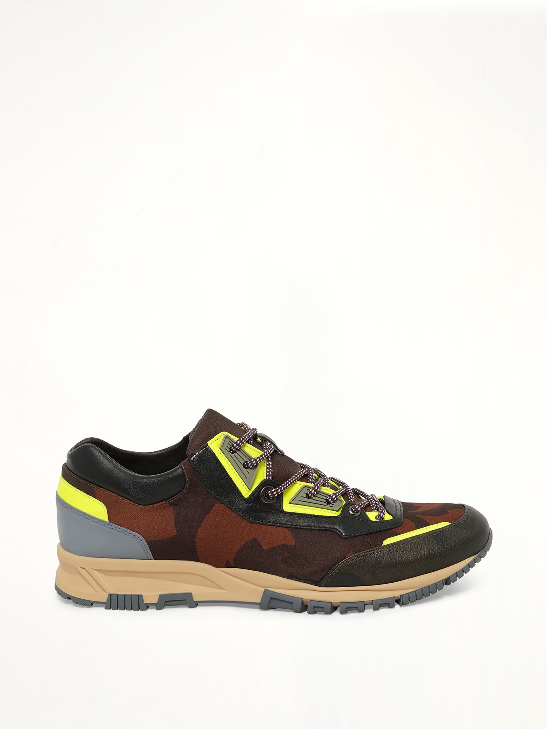 Image of Sneakers. Product name - Running in Khaki colour by brand - LANVIN