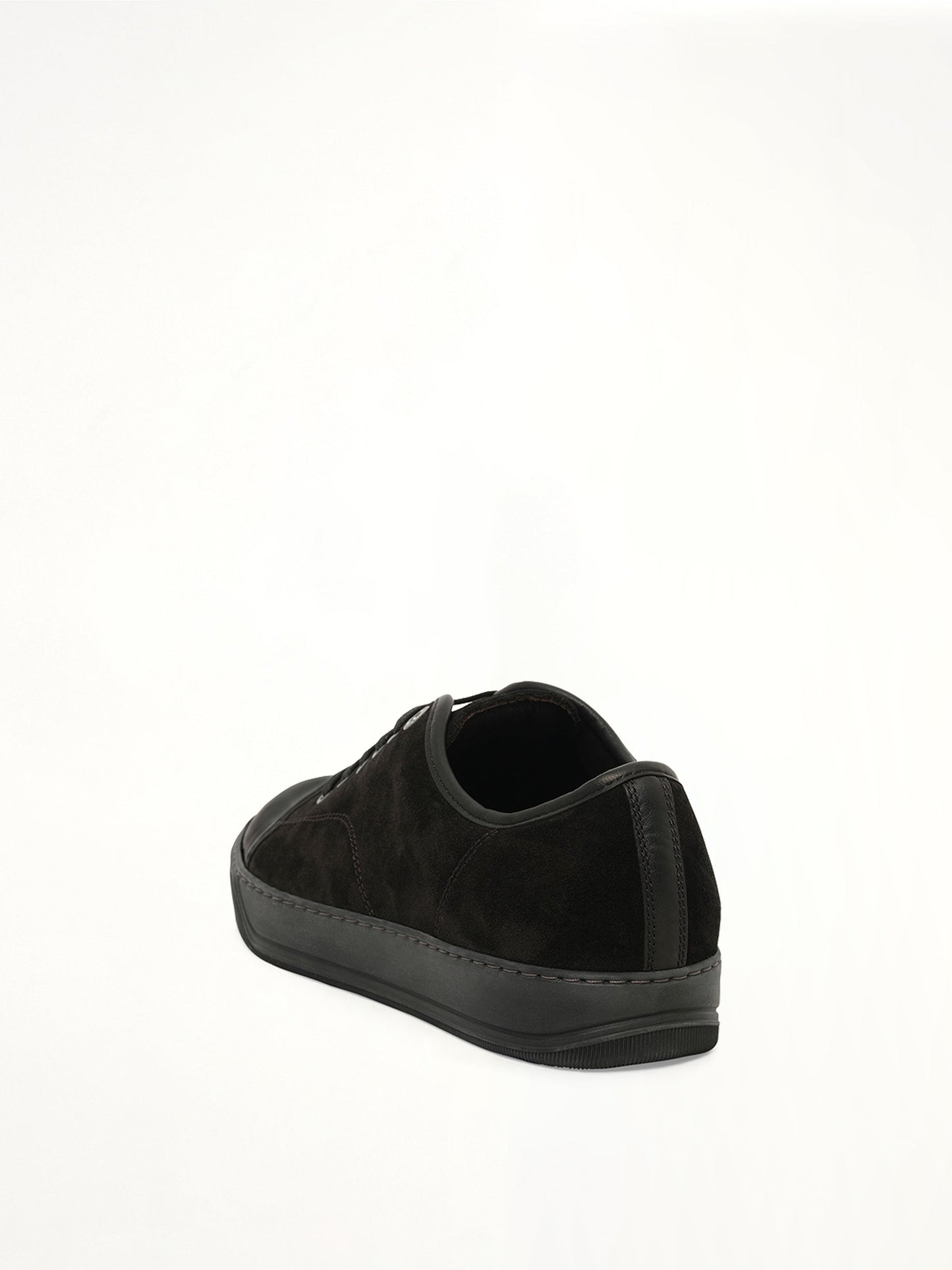 LANVIN Suede Patent Sneaker (Black)