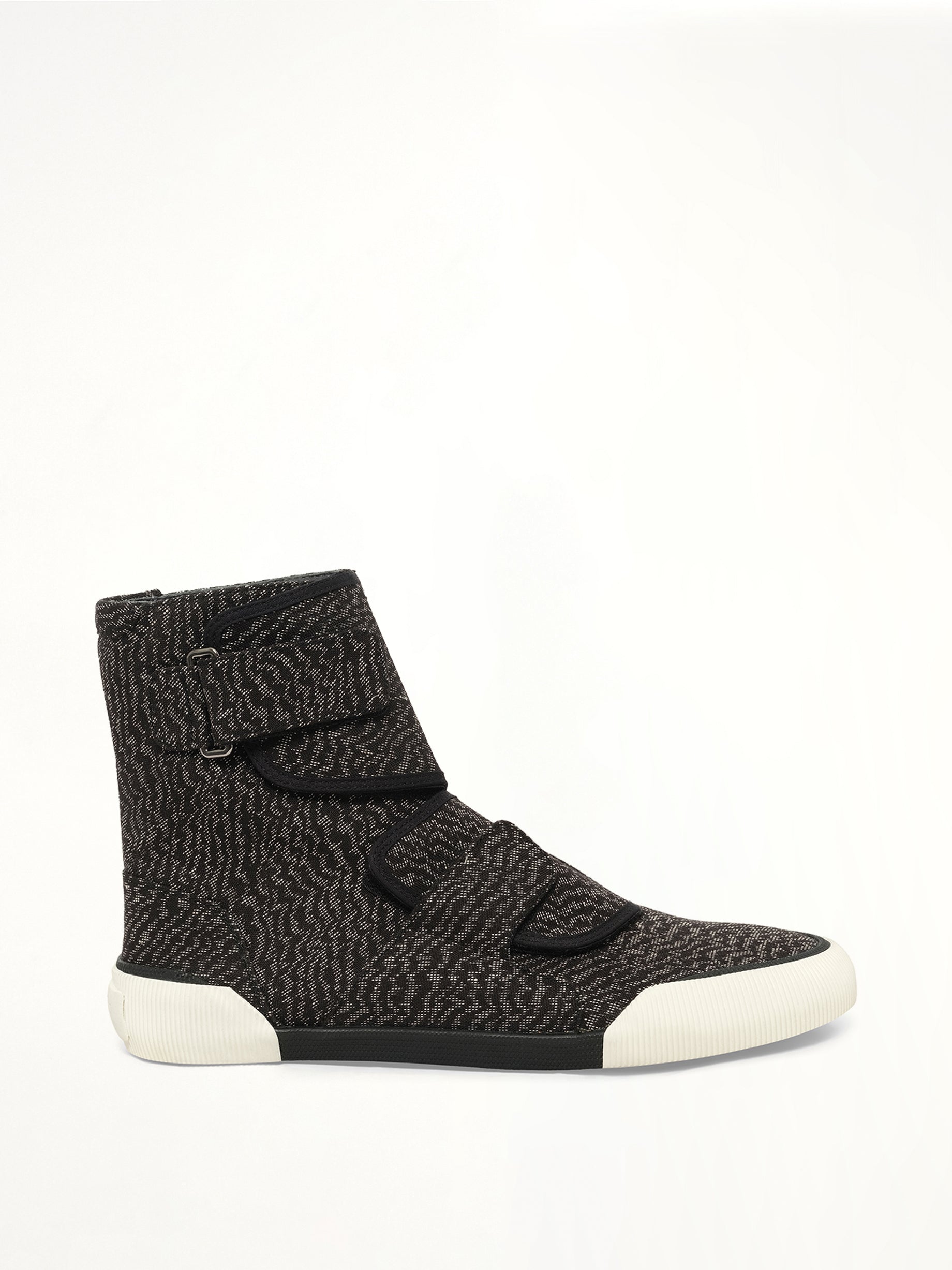 Image of Sneakers. Product name - Zebra High Sneaker in Black colour by brand - LANVIN