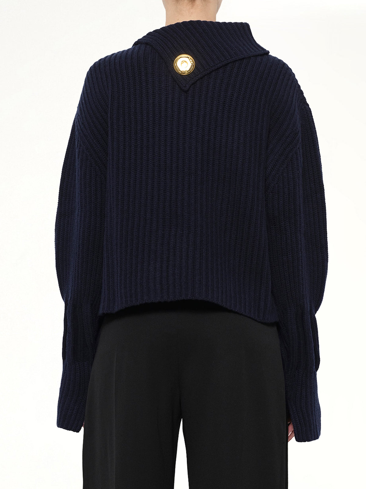 JWA Chunky Knit Jumper (Navy)