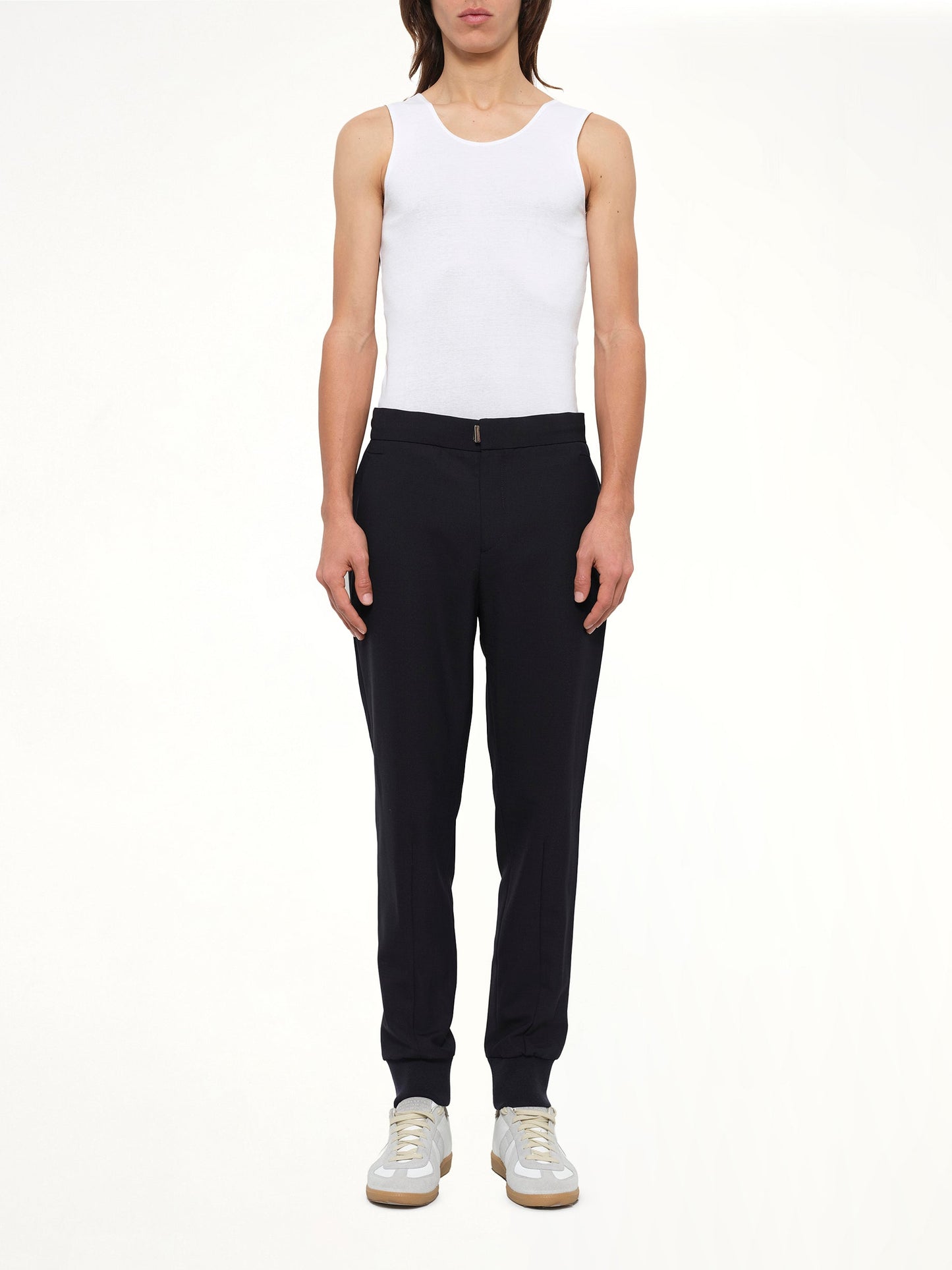 WOOYOUNGMI Classic Pants (Navy)