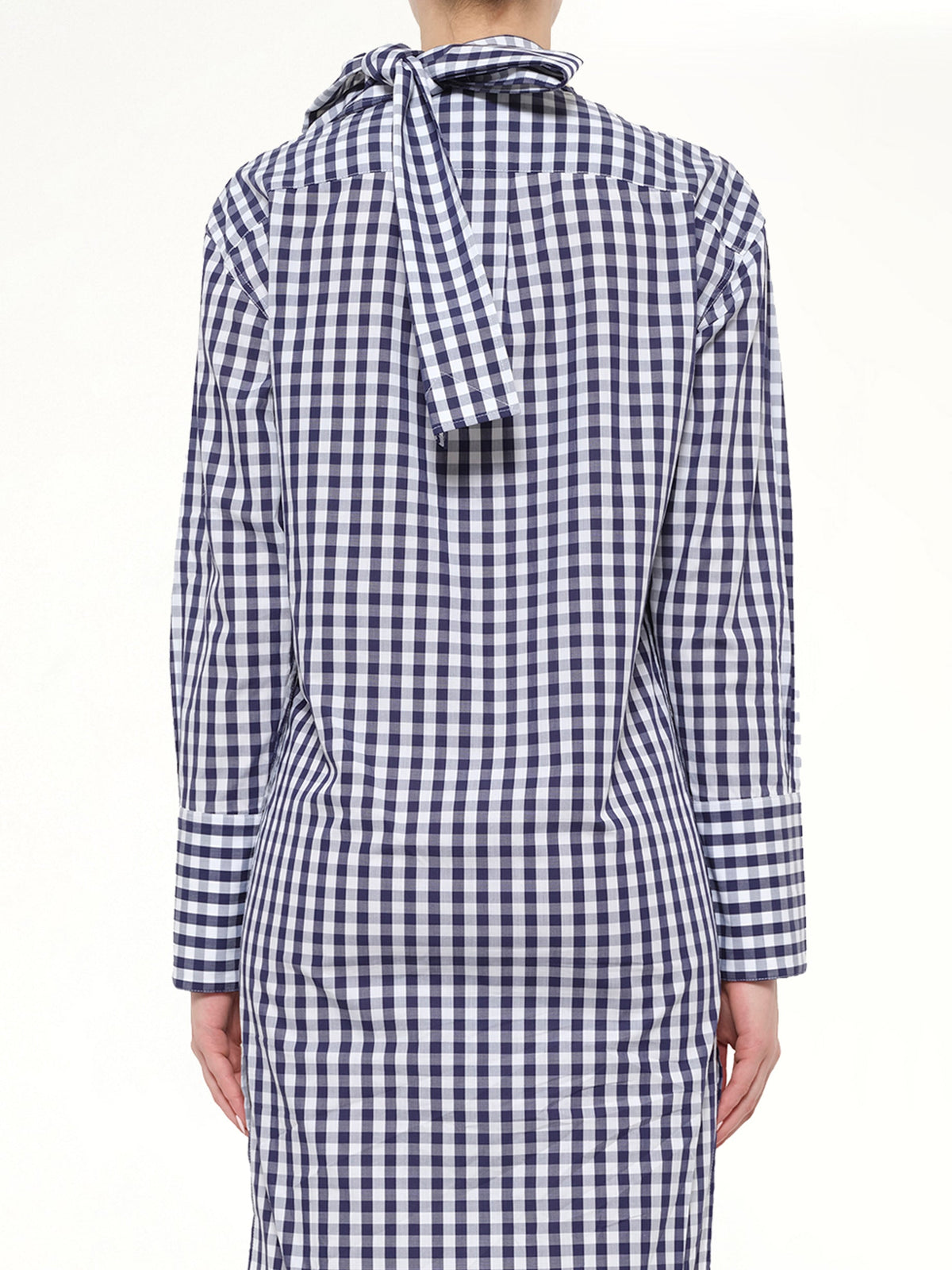 JWA Gingham Shirt Dress (Blue)