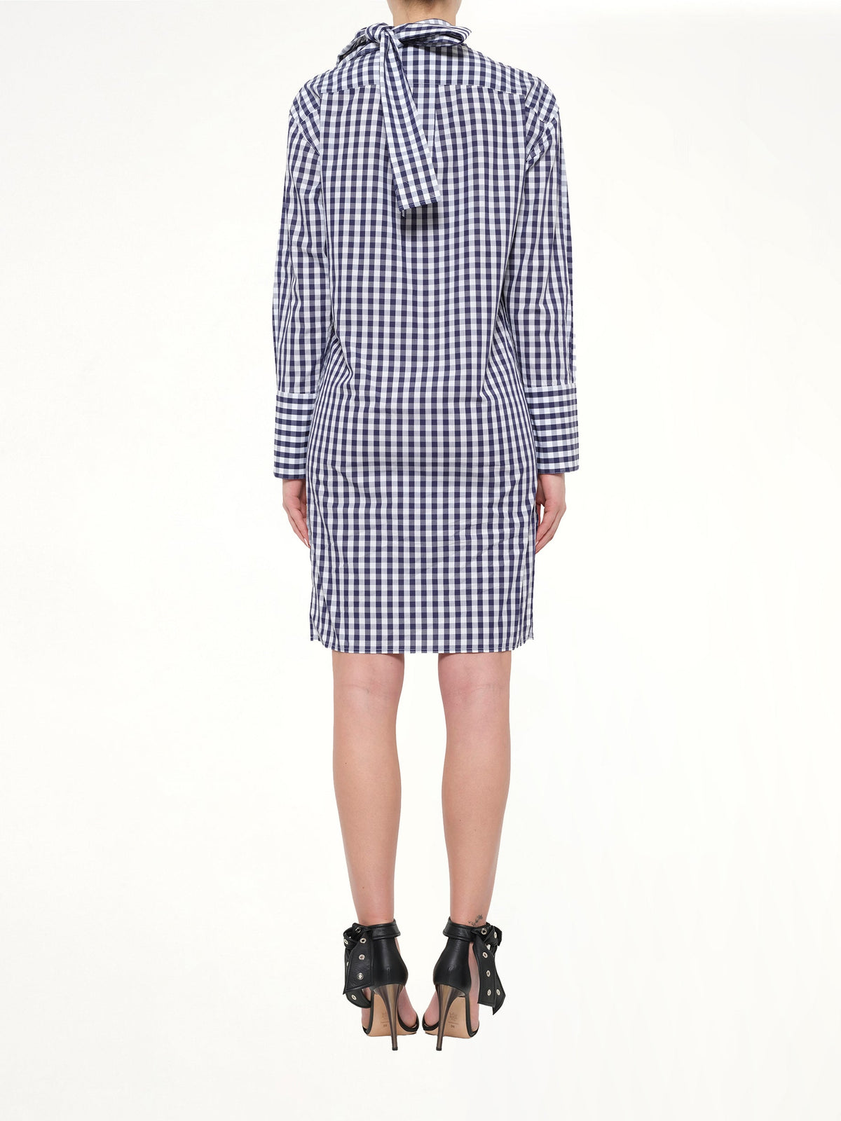 JWA Gingham Shirt Dress (Blue)