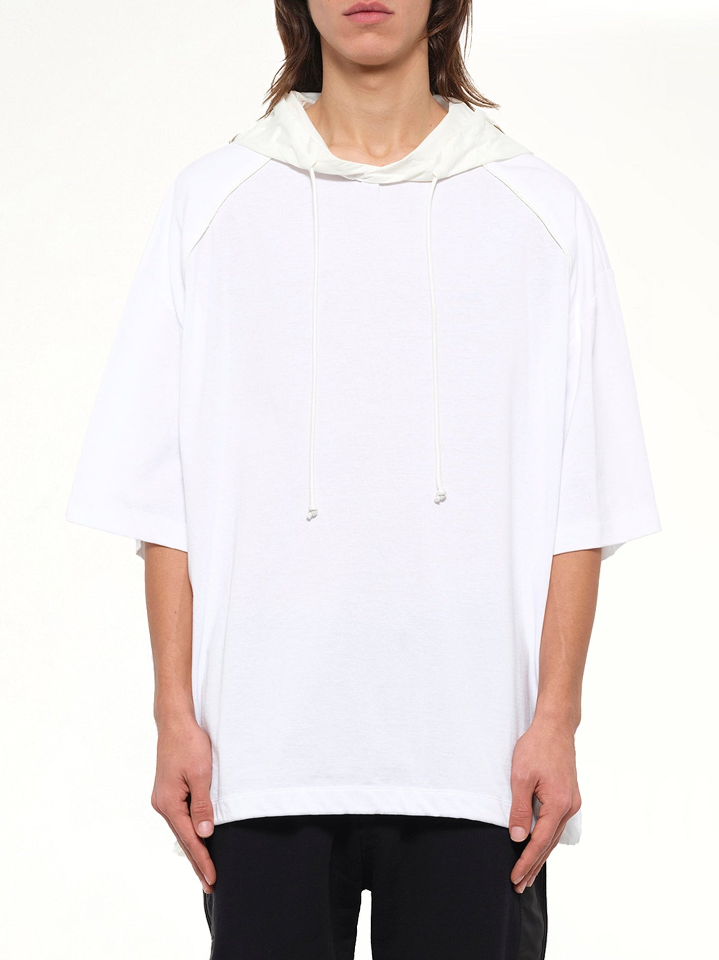 Image of T-Shirts. Product name - Hoody T-Shirt in White colour by brand - JUUNJ