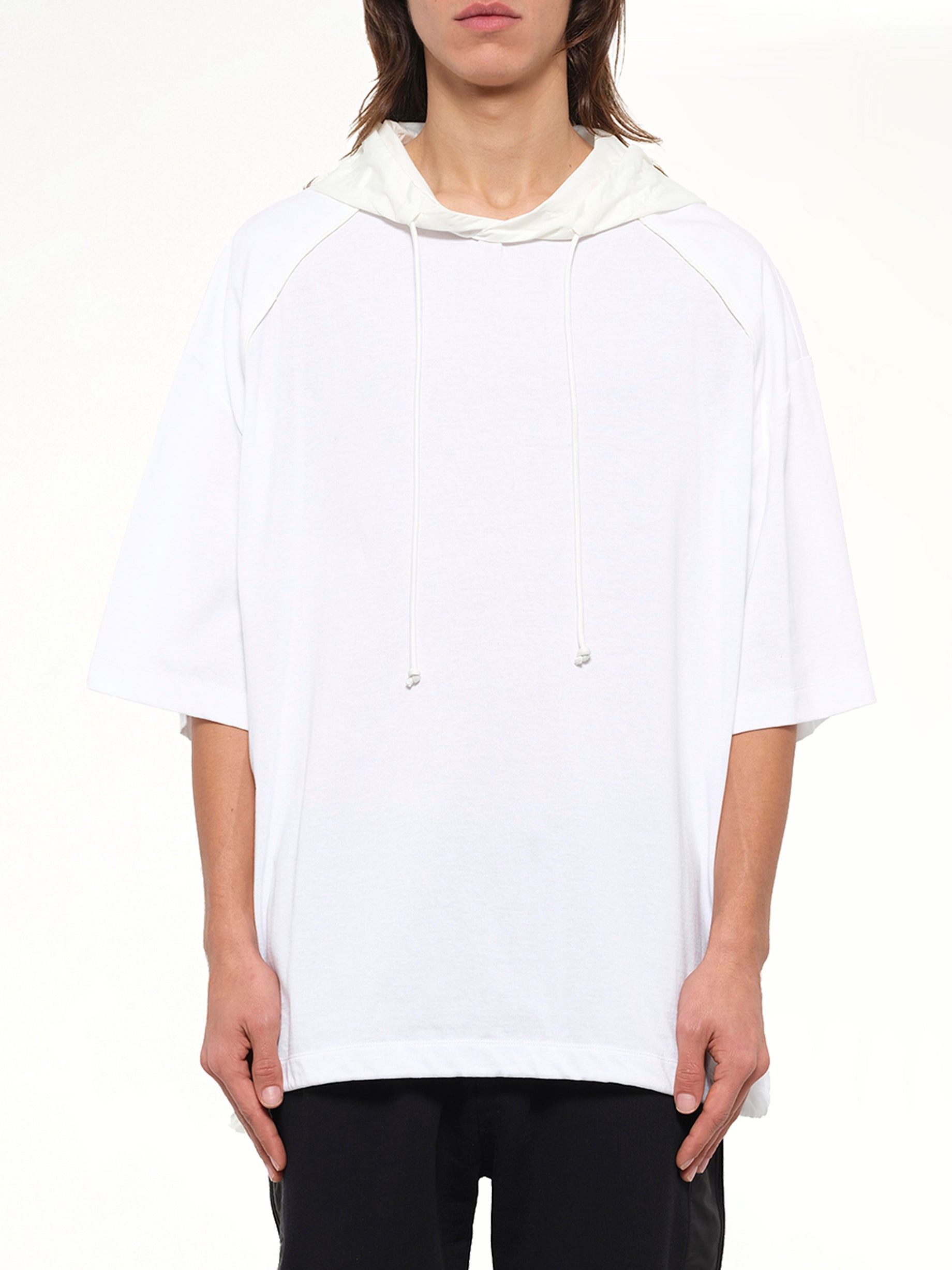 Image of T-Shirts. Product name - Hoody T-Shirt in White colour by brand - JUUNJ