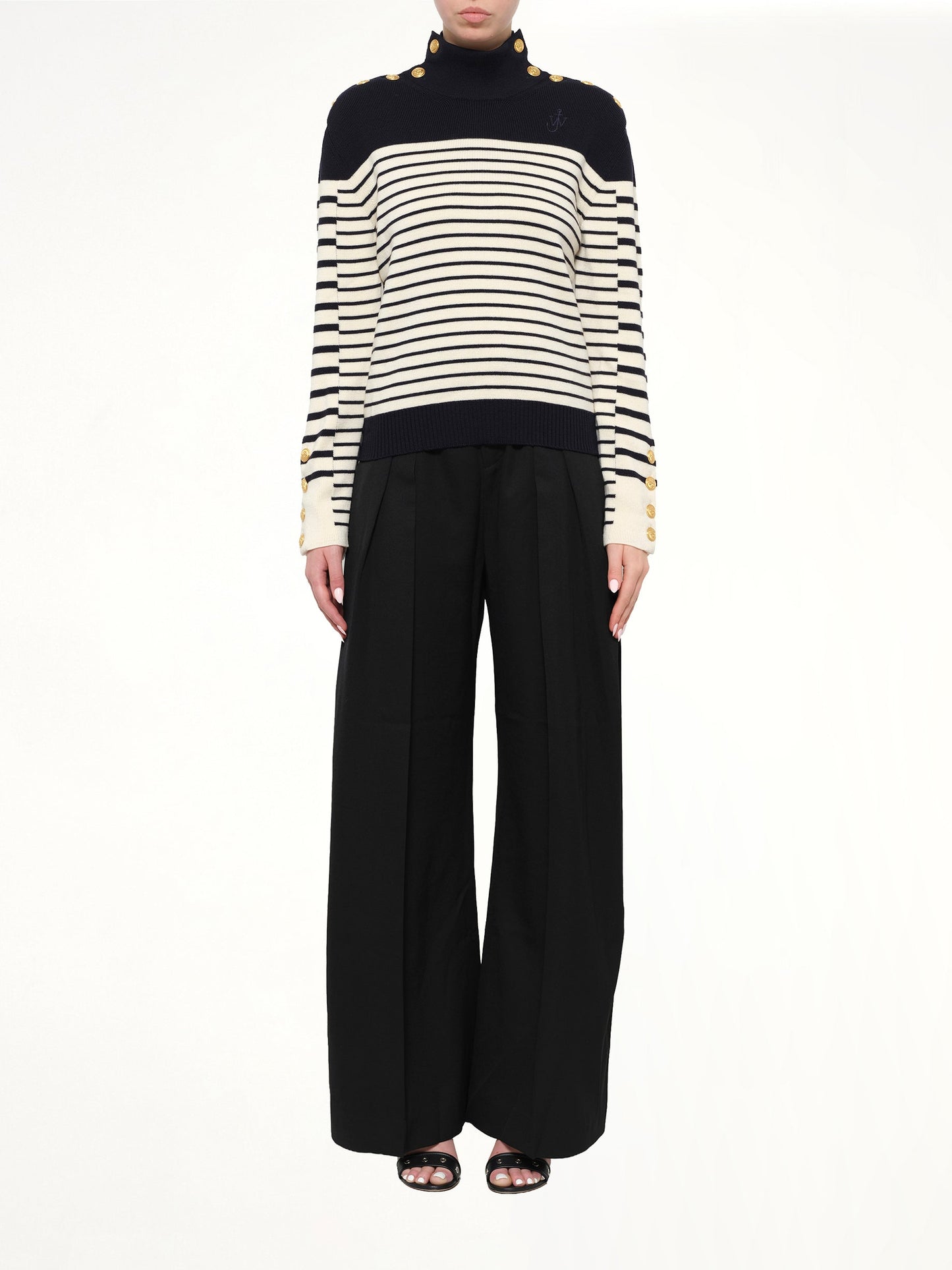 JWA Multi Button Knit (Navy)