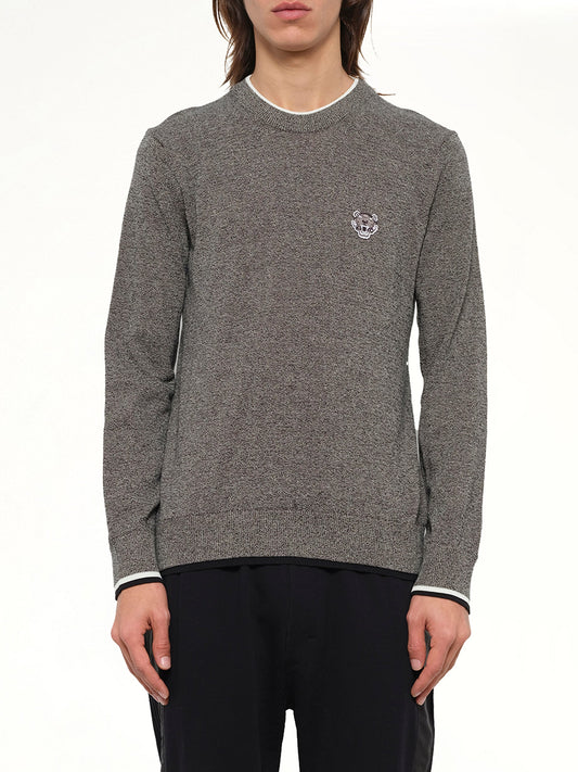 Image of a model wearing Outerwear. Product name - Kenzo Pullover in Anthracite colour by brand - KENZO