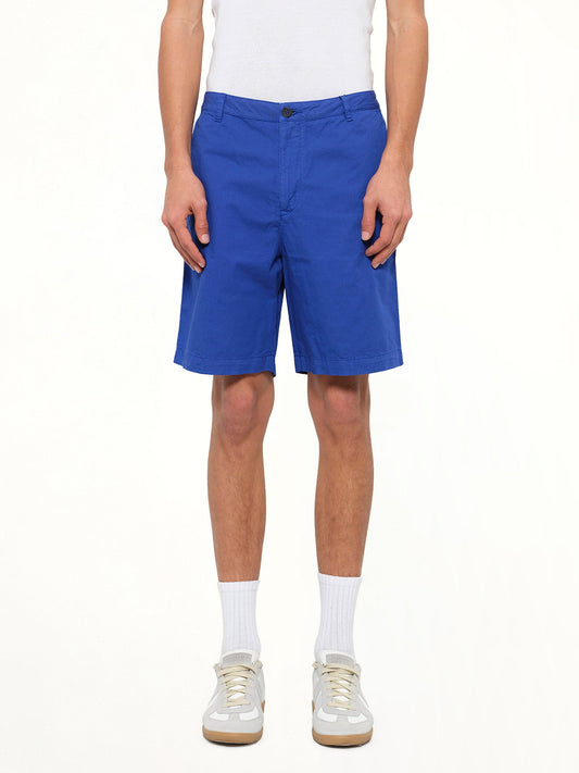 Image of a model wearing Shorts. Product name - Kenzo Shorts in Blue colour by brand - KENZO