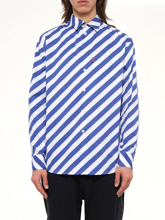 Image of Shirts. Product name - Striped Shirt in Blue colour by brand - KENZO