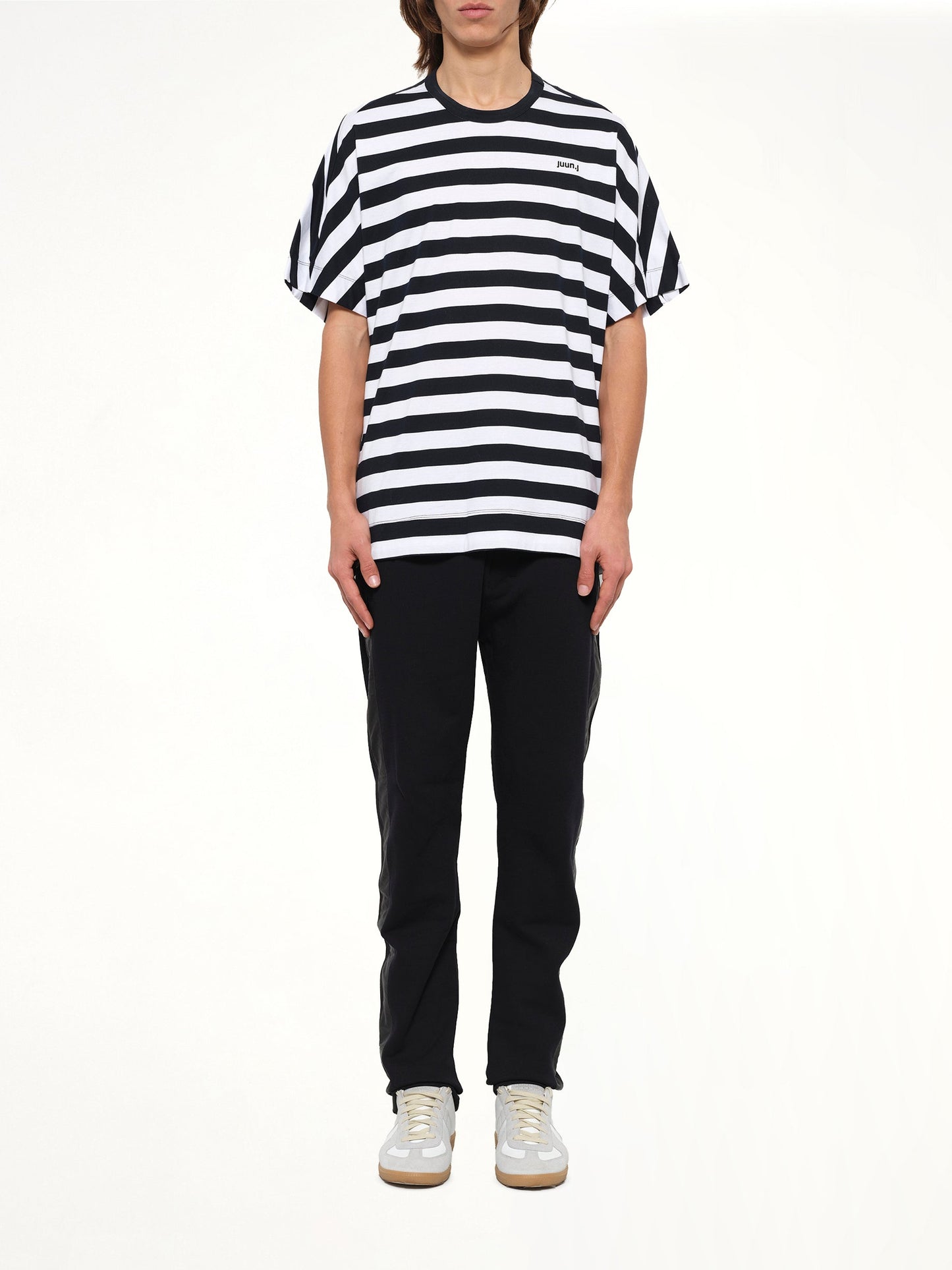 JUUNJ Striped Top (Black)