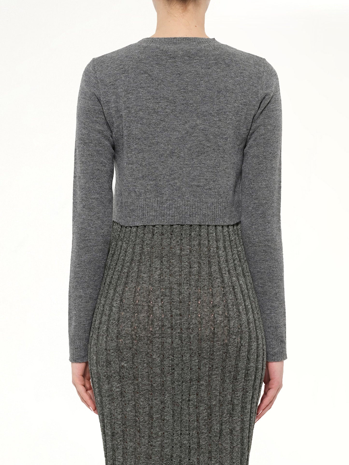 JWA Tompe Pleat Knit Dress (Fossil)