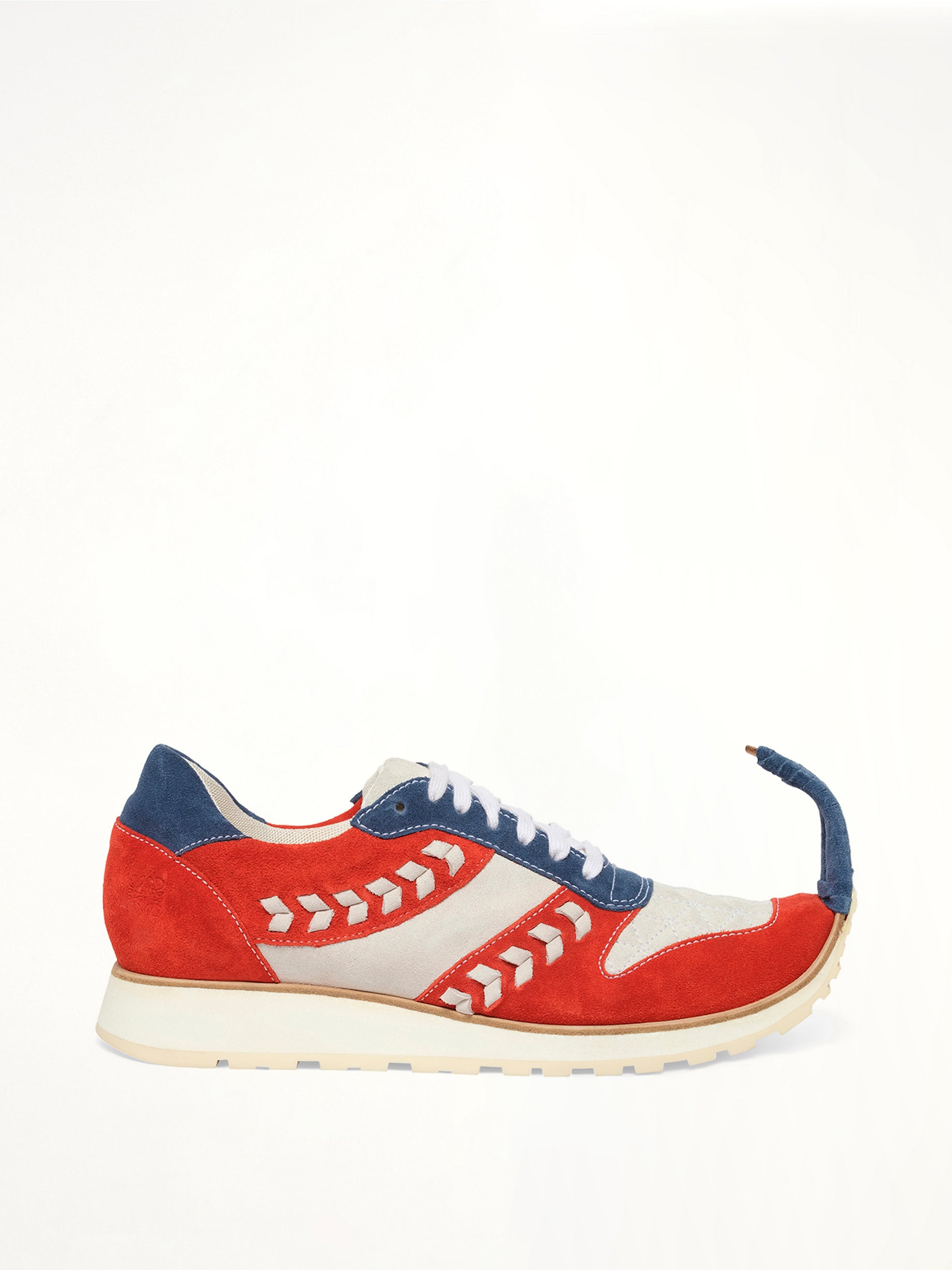 Image of Sneakers. Product name - Dinosaur Sneaker Low in Blue colour by brand - LOEWE