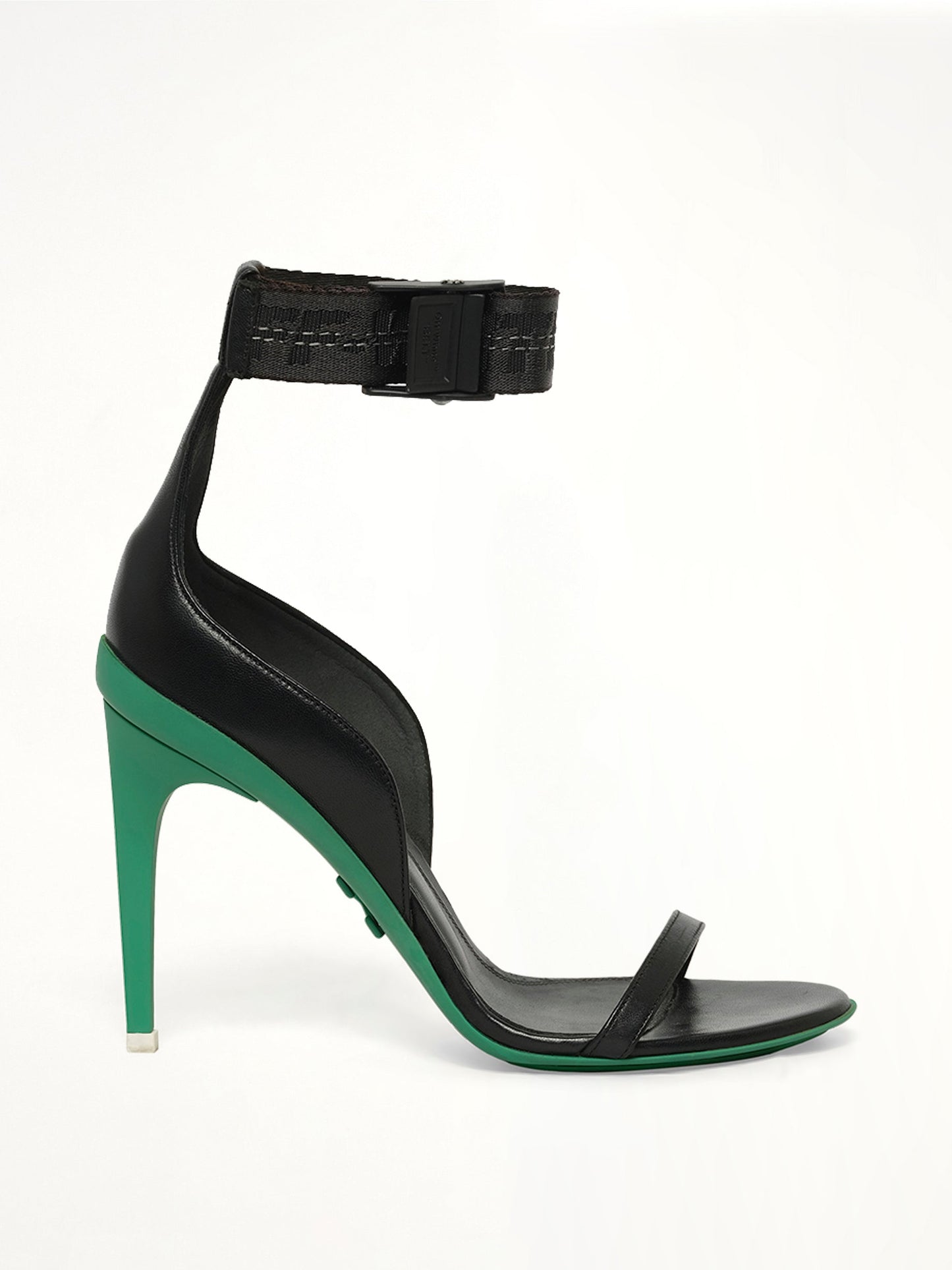 Image of Sandals. Product name - Industrial Sandal in Black colour by brand - OFF-WHITE