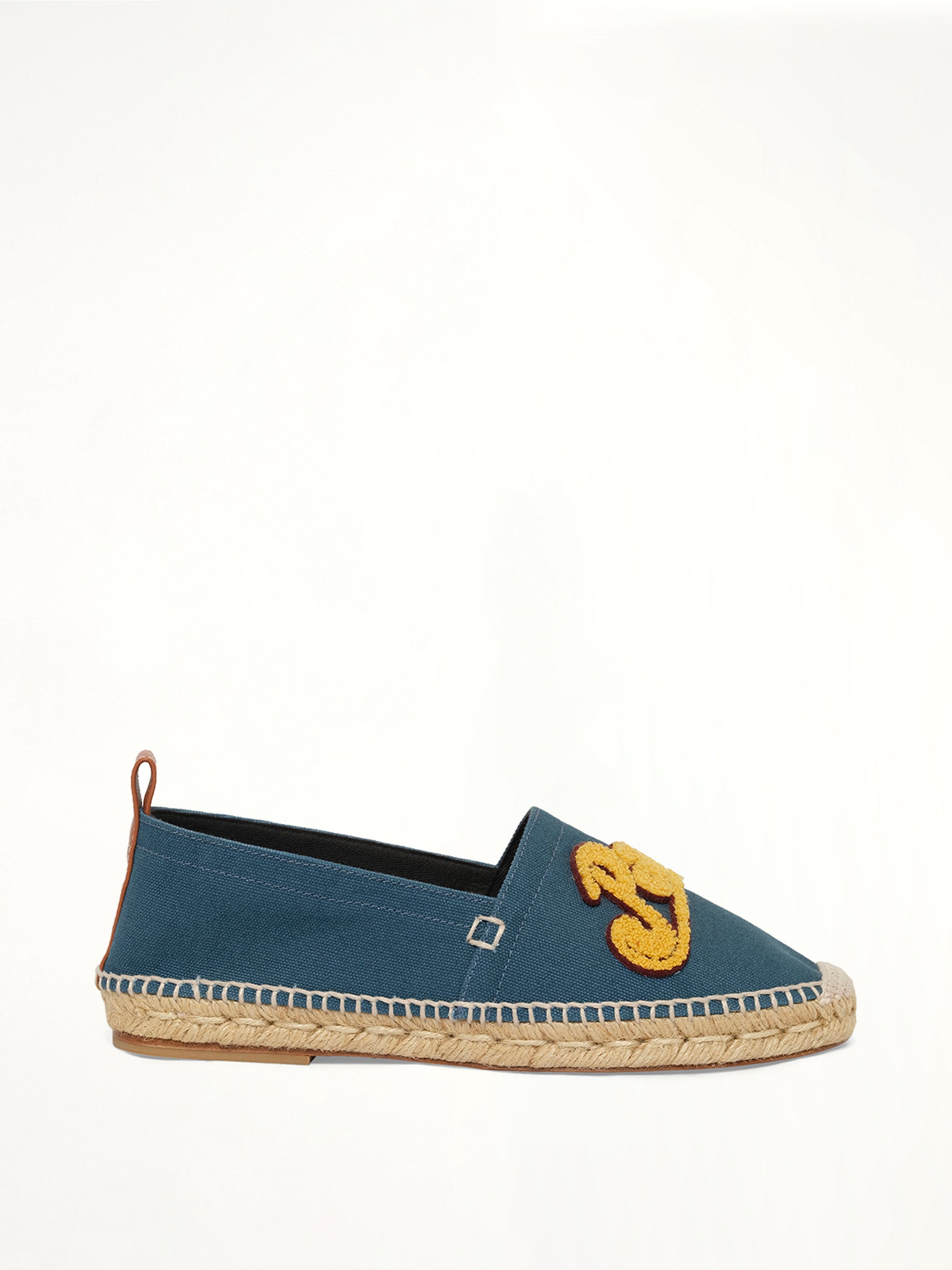 Image of Flats. Product name - Loewe x Paula Espadrille in Navy colour by brand - LOEWE