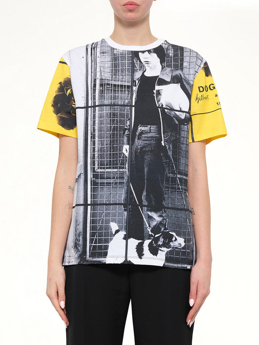 Image of T-Shirts. Product name - Dog Boy T-Shirt in White colour by brand - JWA