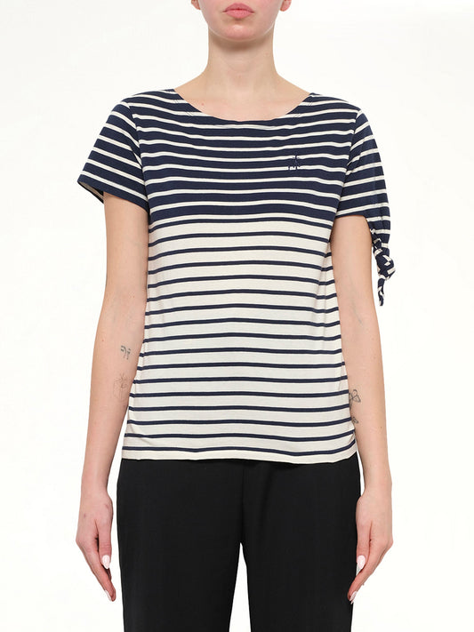 Image of T-Shirts. Product name - JWA Breton Stripe Tee in Navy colour by brand - JWA
