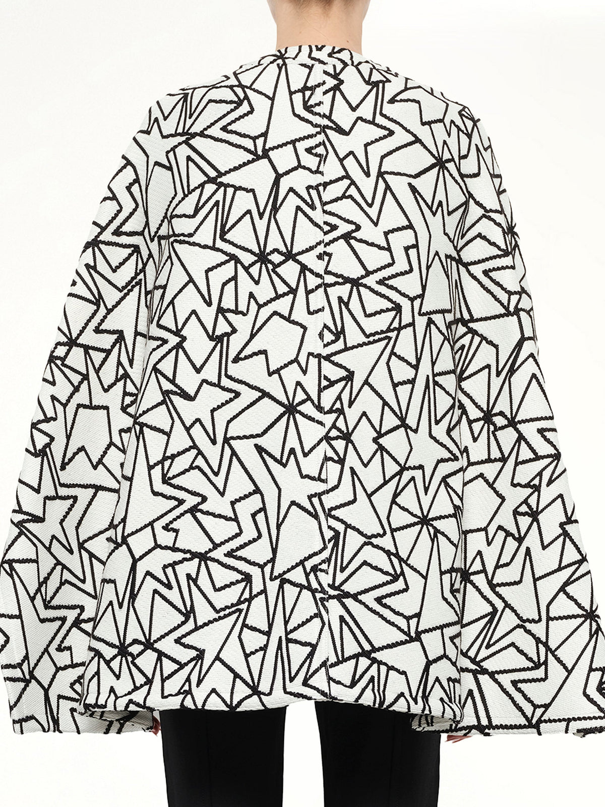 NEIL BARRETT Jacquard Cape (White)