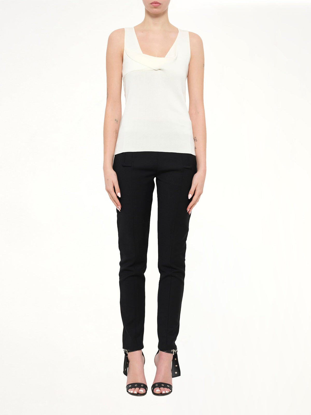 NEIL BARRETT Knit Top (White)