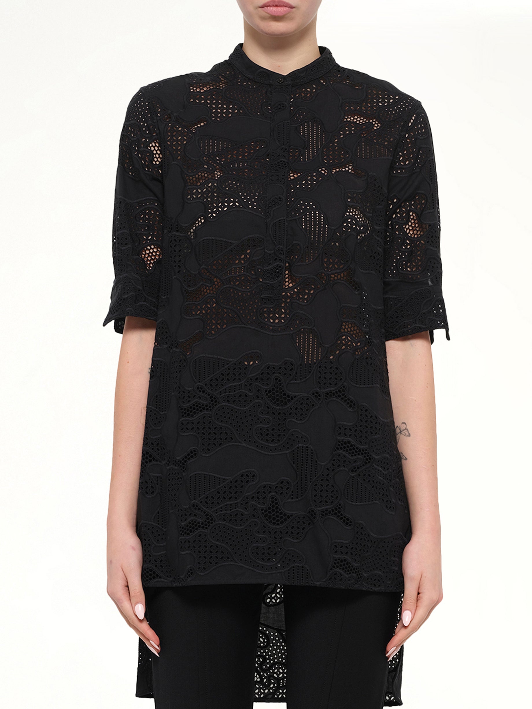 Image of Shirts. Product name - Neil Barrett Shirt in Black colour by brand - NEIL BARRETT