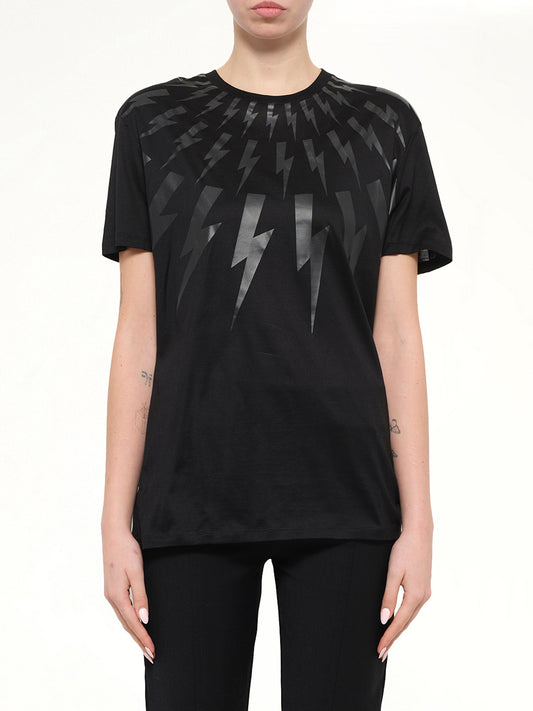 Image of T-Shirts. Product name - Neil Barrett T-Shirt in Black colour by brand - NEIL BARRETT