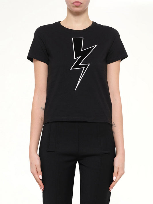 Image of T-Shirts. Product name - Neil Barrett T-Shirt in Black colour by brand - NEIL BARRETT