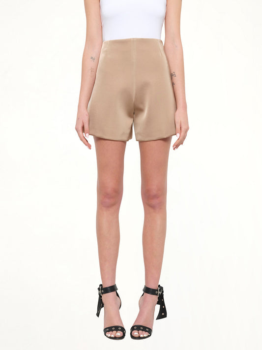 Image of a model wearing Pants. Product name - Pants in Skin colour by brand - NEIL BARRETT