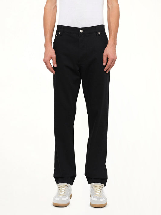 Image of Jeans. Product name - Alexander McQueen Denim Jeans in Black colour by brand - ALEXANDER MCQUEEN