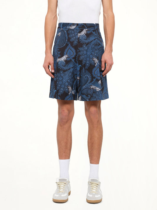 Image of a model wearing Shorts. Product name - Bermuda in 415 colour by brand - GIVENCHY