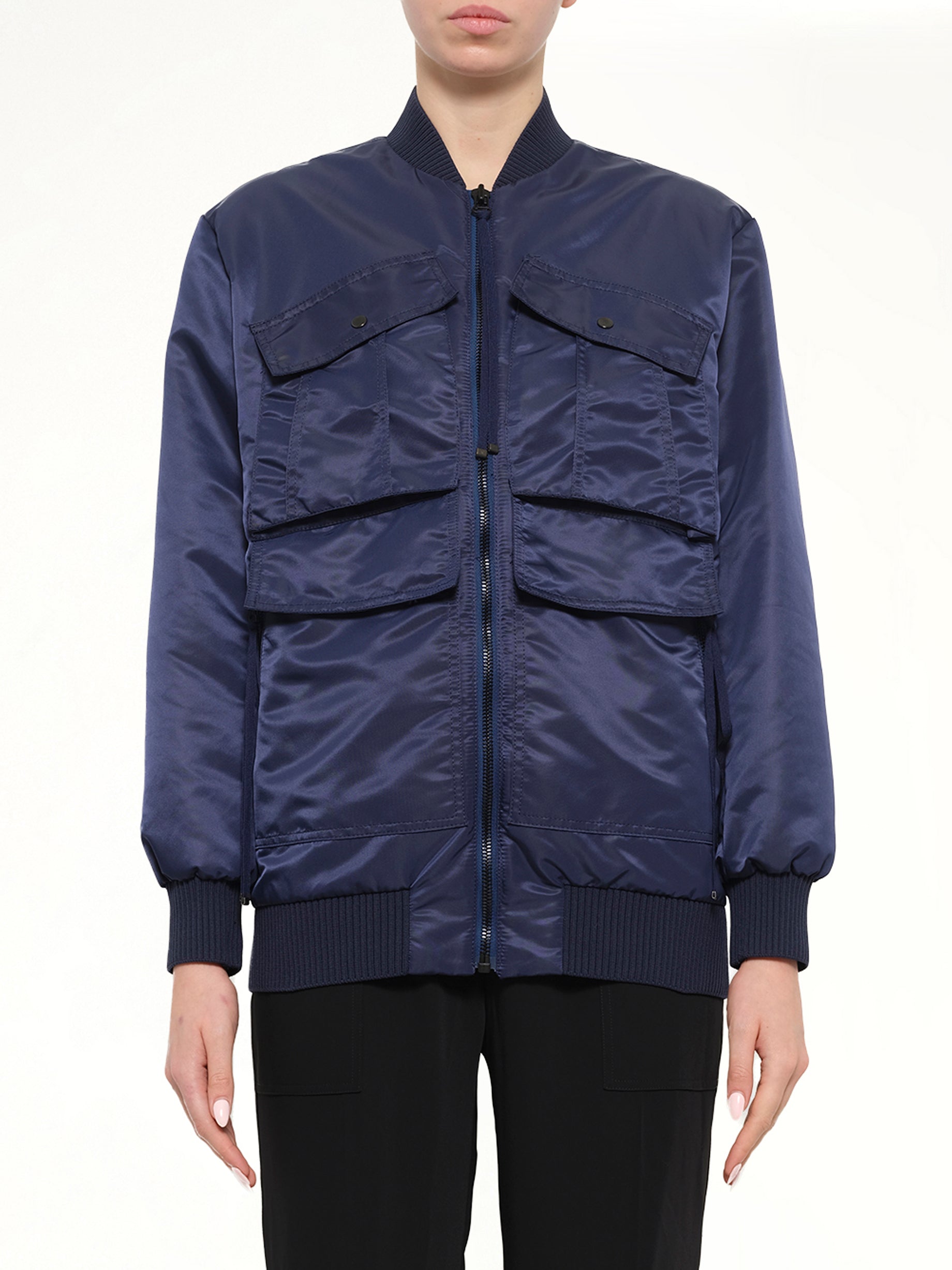 Image of Coats & Jackets. Product name - Bomber Jacket in Blue colour by brand - KENZO