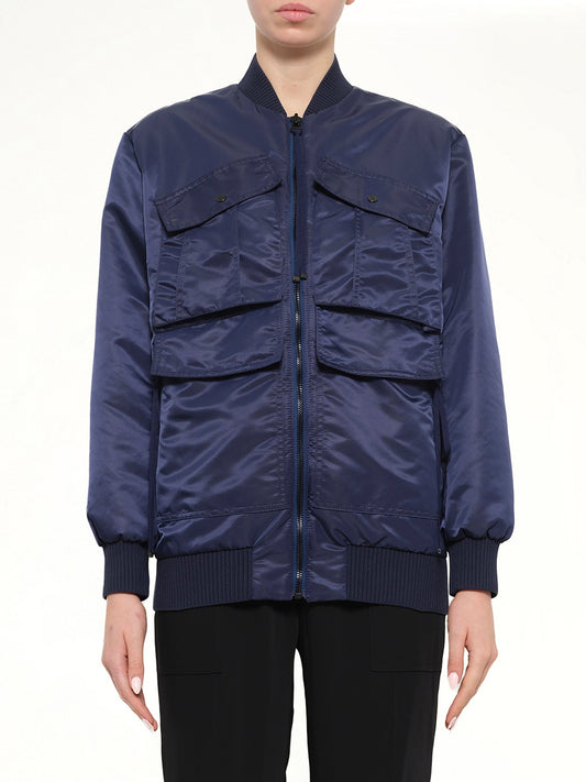 Image of Coats & Jackets. Product name - Bomber Jacket in Blue colour by brand - KENZO