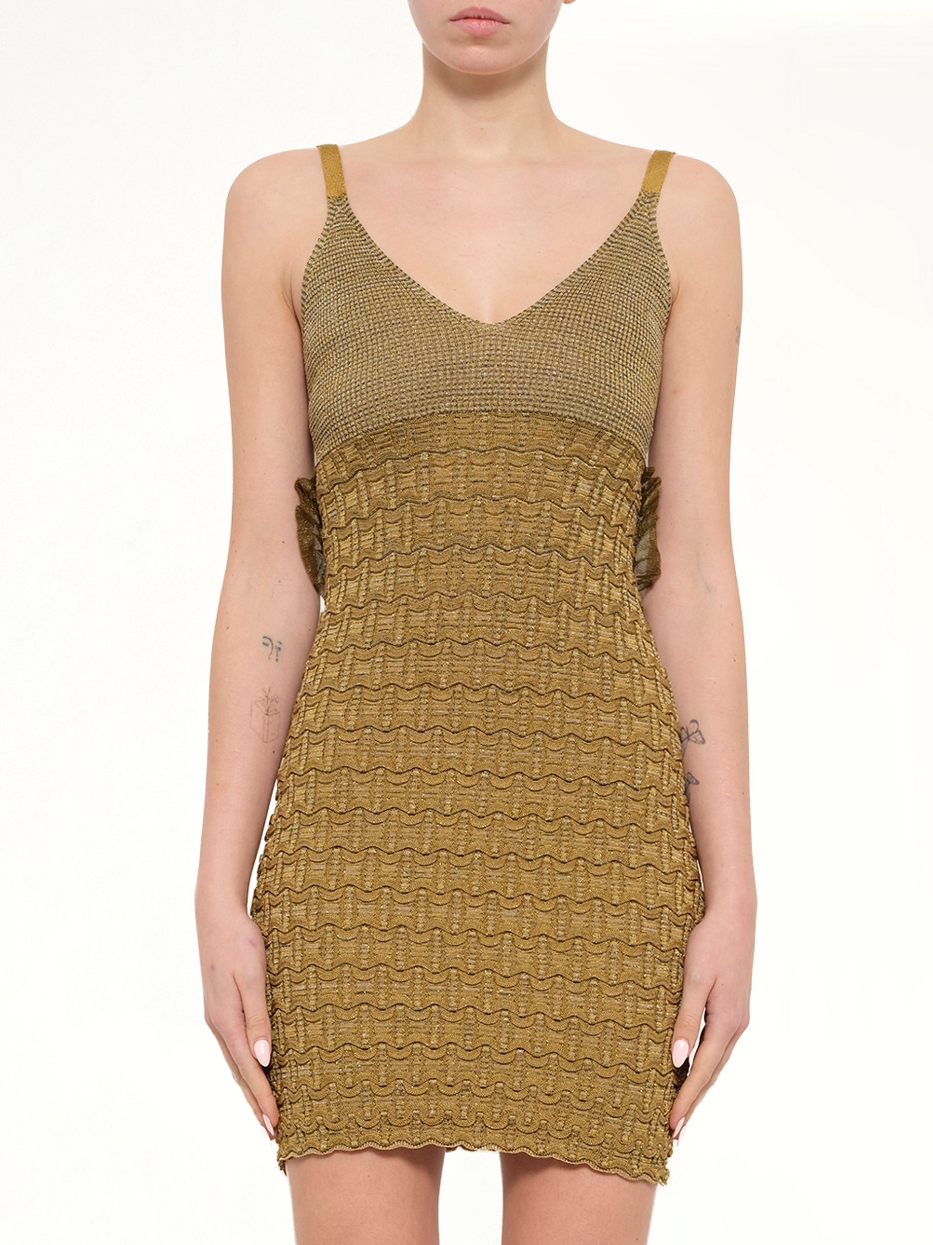 Image of Dresses. Product name - Dress in Khaki colour by brand - KENZO