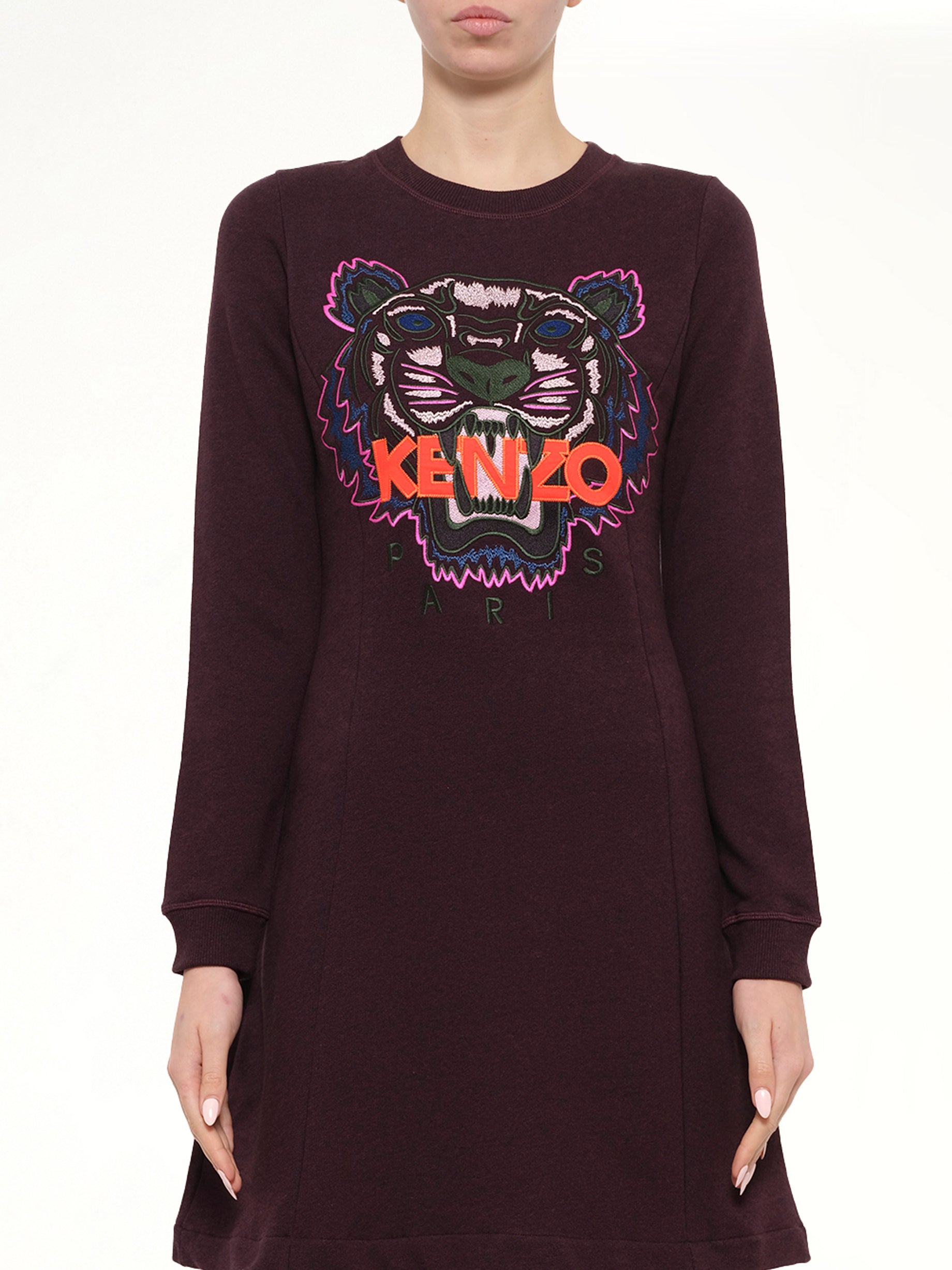 Image of Dresses. Product name - Dress in Prune colour by brand - KENZO