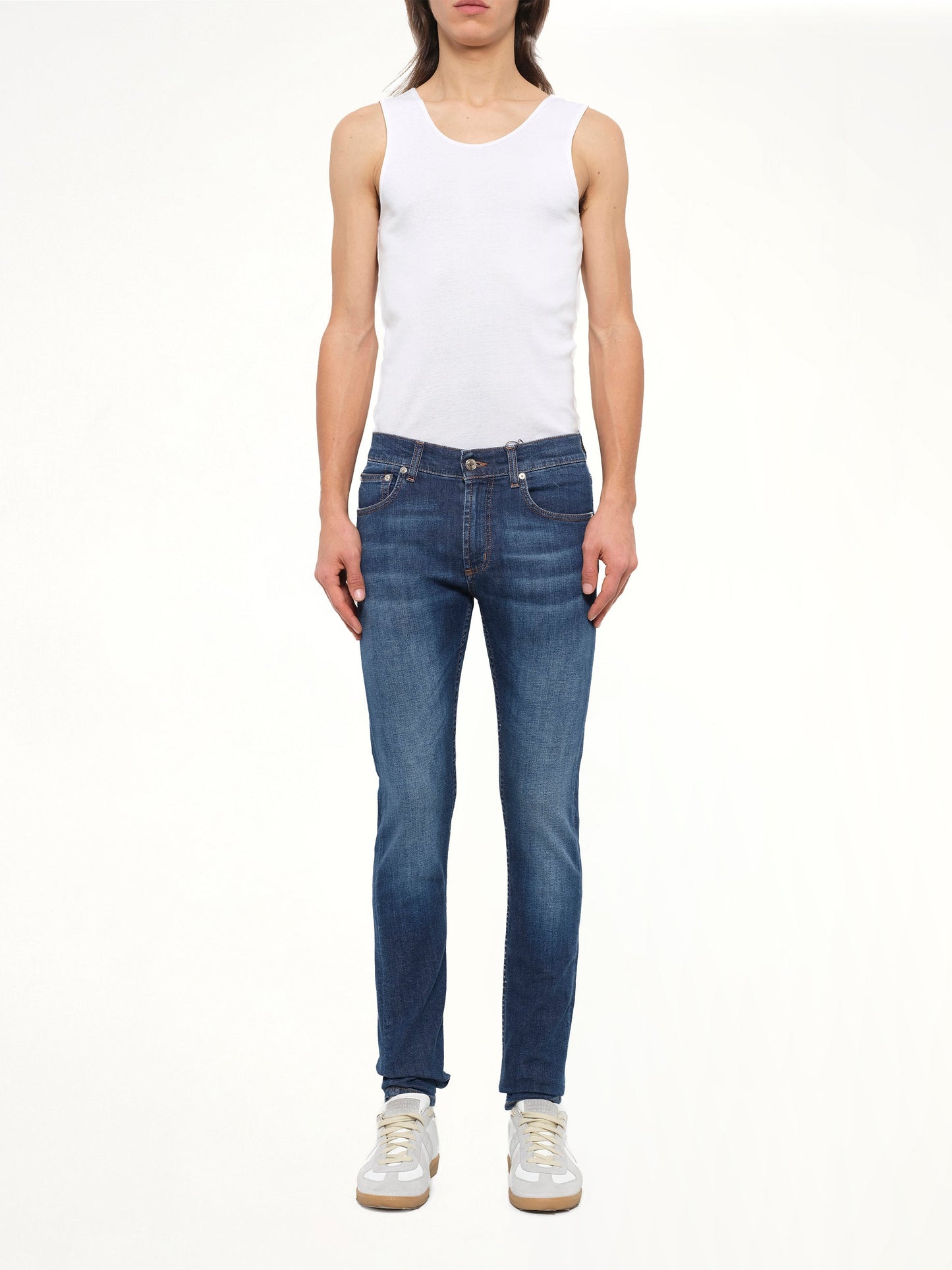 ALEXANDER MCQUEEN Fitted Jeans (Indigo)