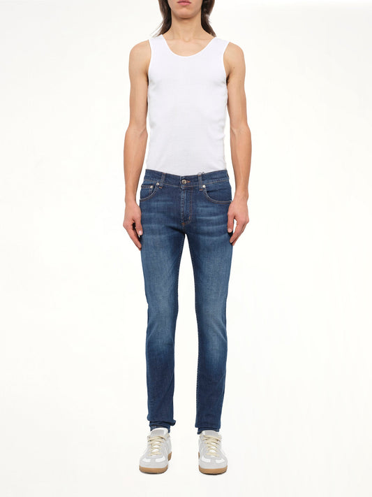 ALEXANDER MCQUEEN Fitted Jeans (Indigo)