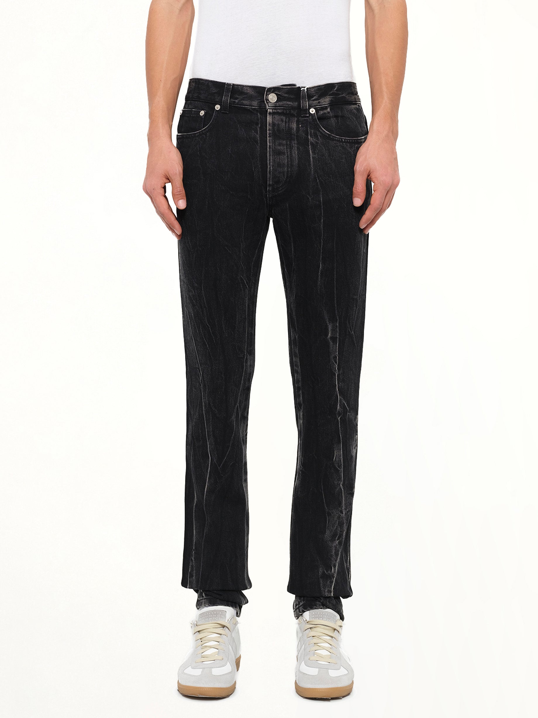 Image of Jeans. Product name - Givenchy Denim Pant in Black colour by brand - GIVENCHY