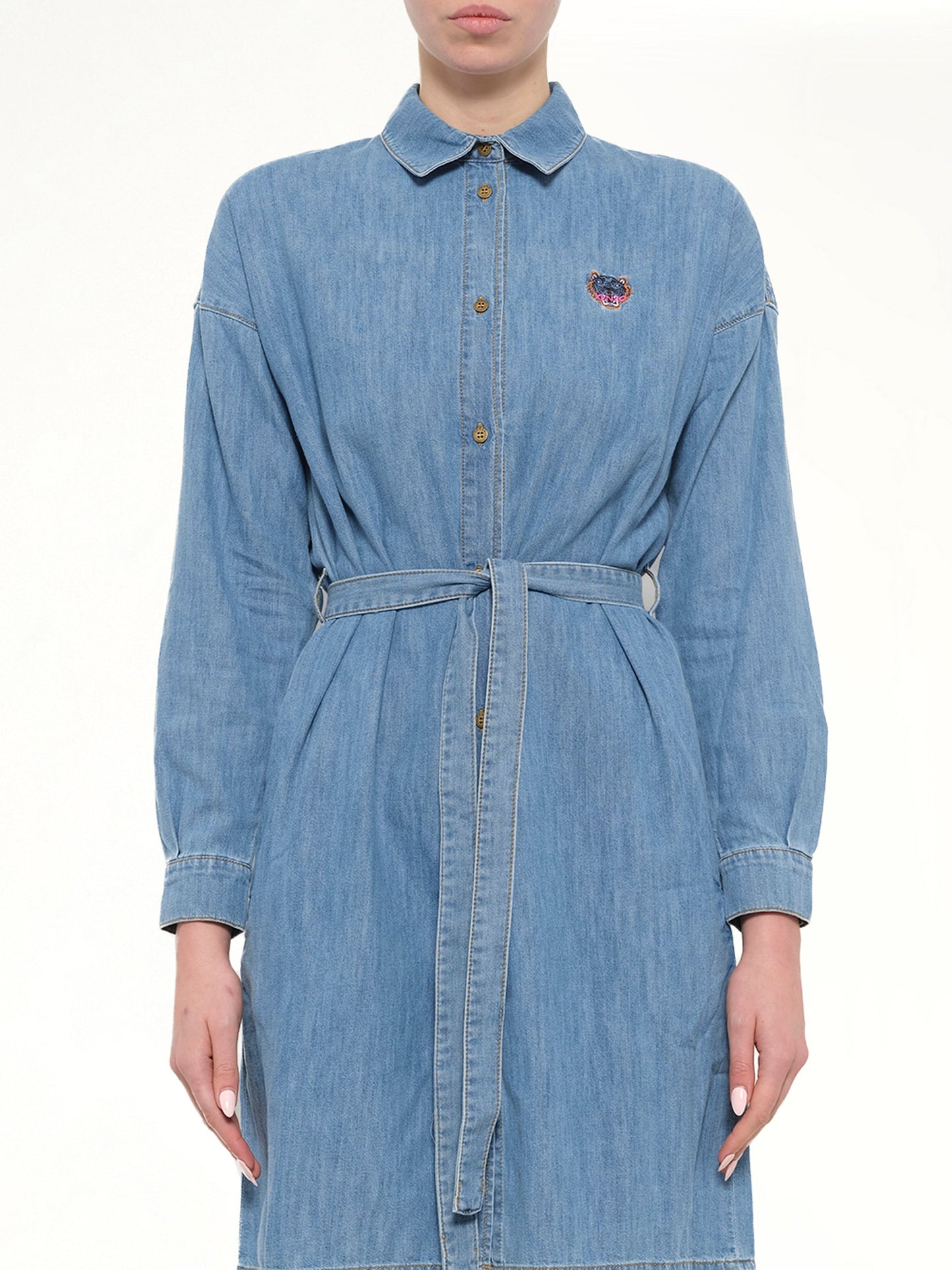 Image of Dresses. Product name - Kenzo Dress in Navy colour by brand - KENZO