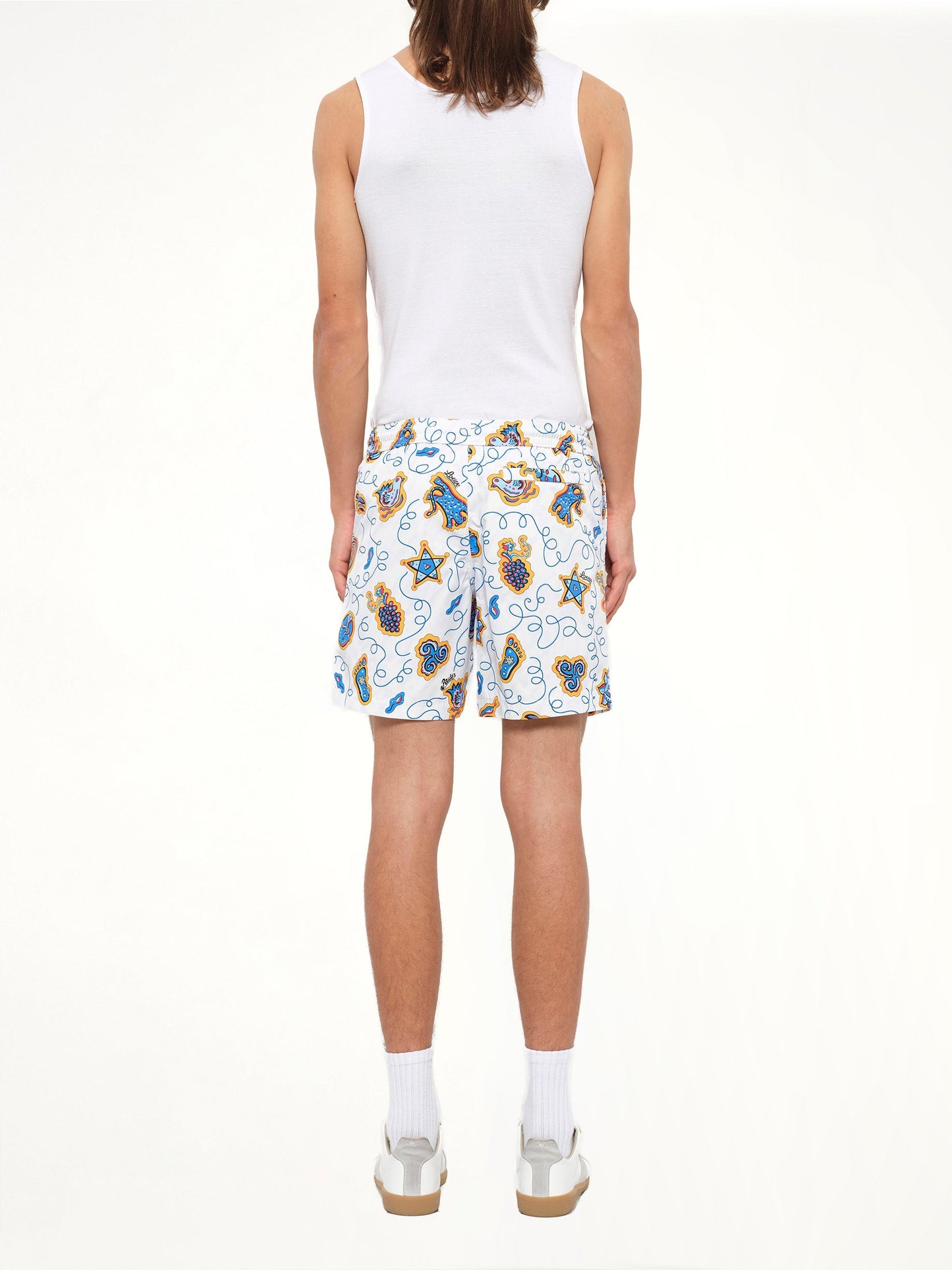 Loewe x Paula Printed Swim Shorts (White)