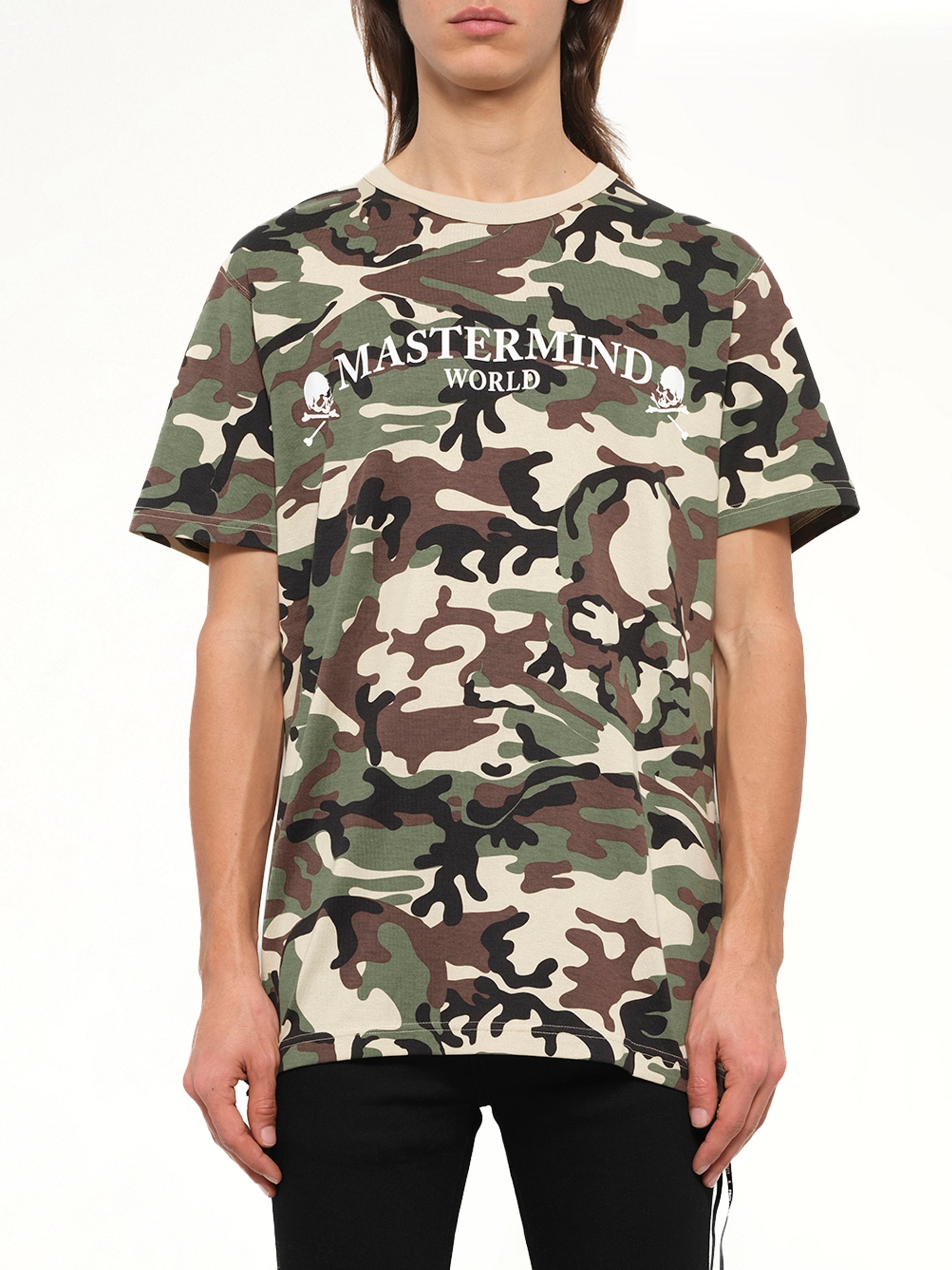 Image of T-Shirts. Product name - Mastermind Cls T-Shirt in Camo colour by brand - MASTERMIND