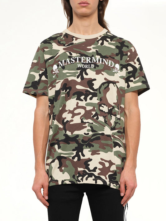 Image of T-Shirts. Product name - Mastermind Cls T-Shirt in Camo colour by brand - MASTERMIND