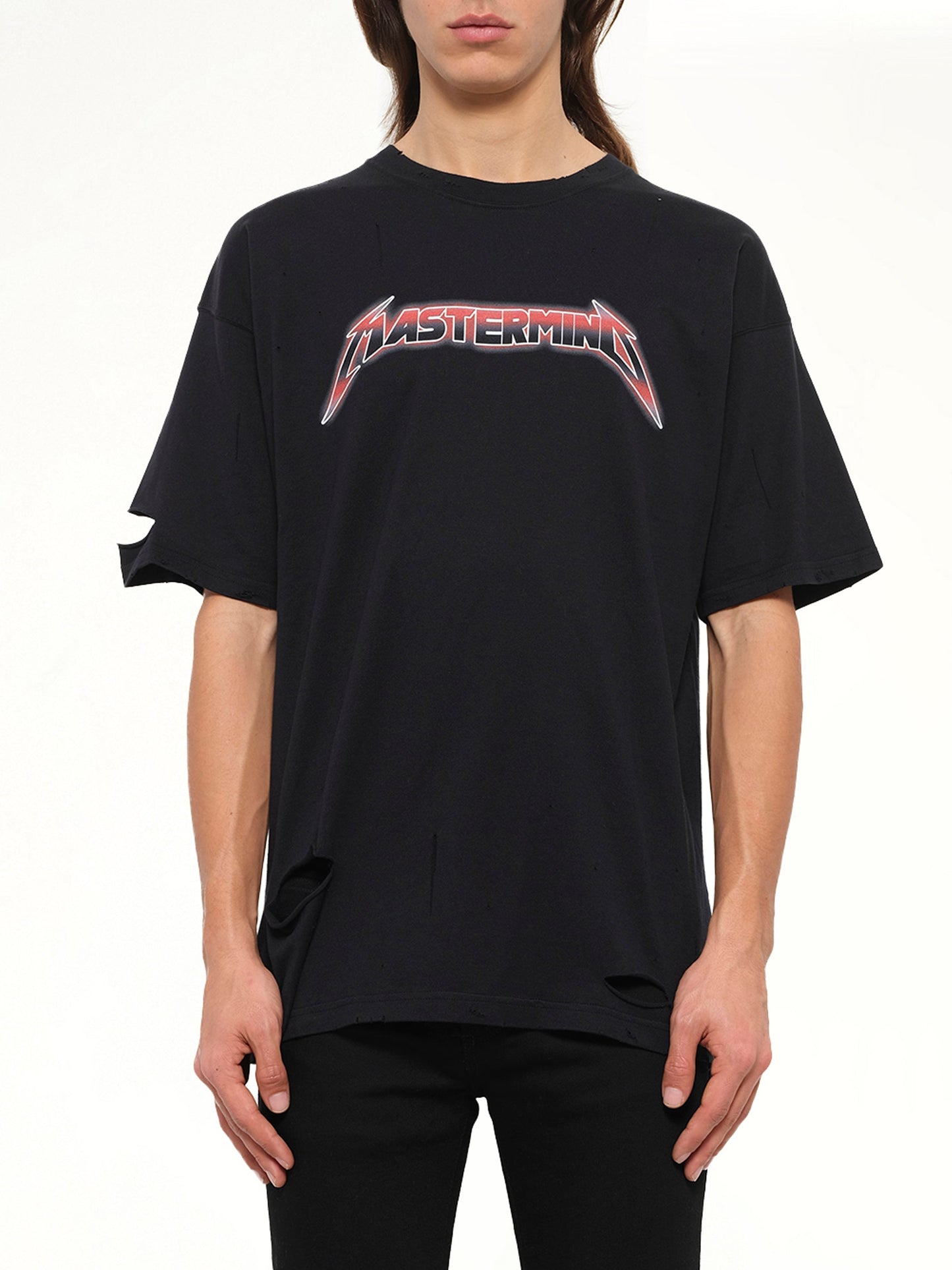 Image of Shirts. Product name - Mastermind Mastermind T Shirt 17Spmm Ts21 D in Black colour by brand - MASTERMIND