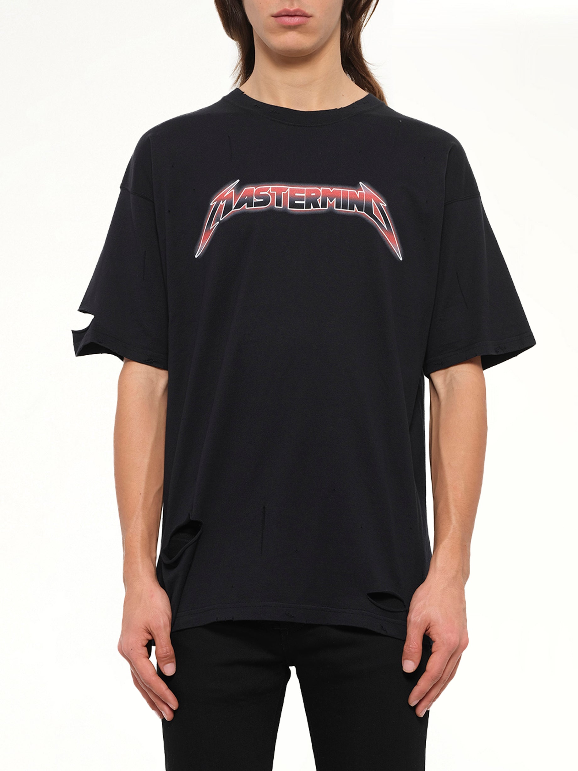 Image of Shirts. Product name - Mastermind Mastermind T Shirt 17Spmm Ts21 D in Black colour by brand - MASTERMIND