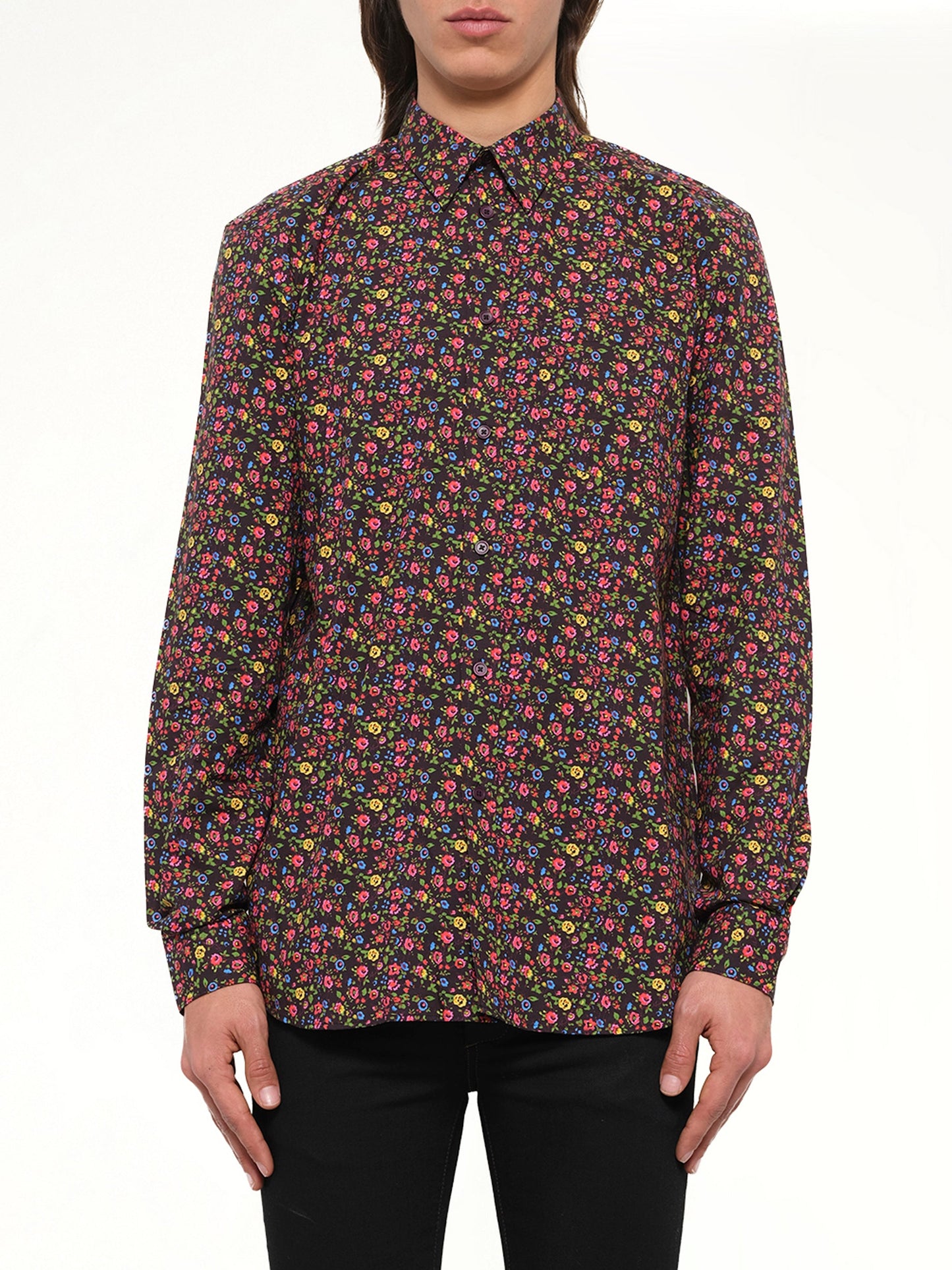 Image of Shirts. Product name - Floral Shirt in 500 colour by brand - GIVENCHY