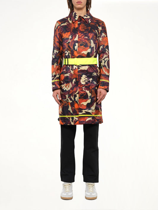 ALEXANDER MCQUEEN Stripe Ro Coat (Orange)