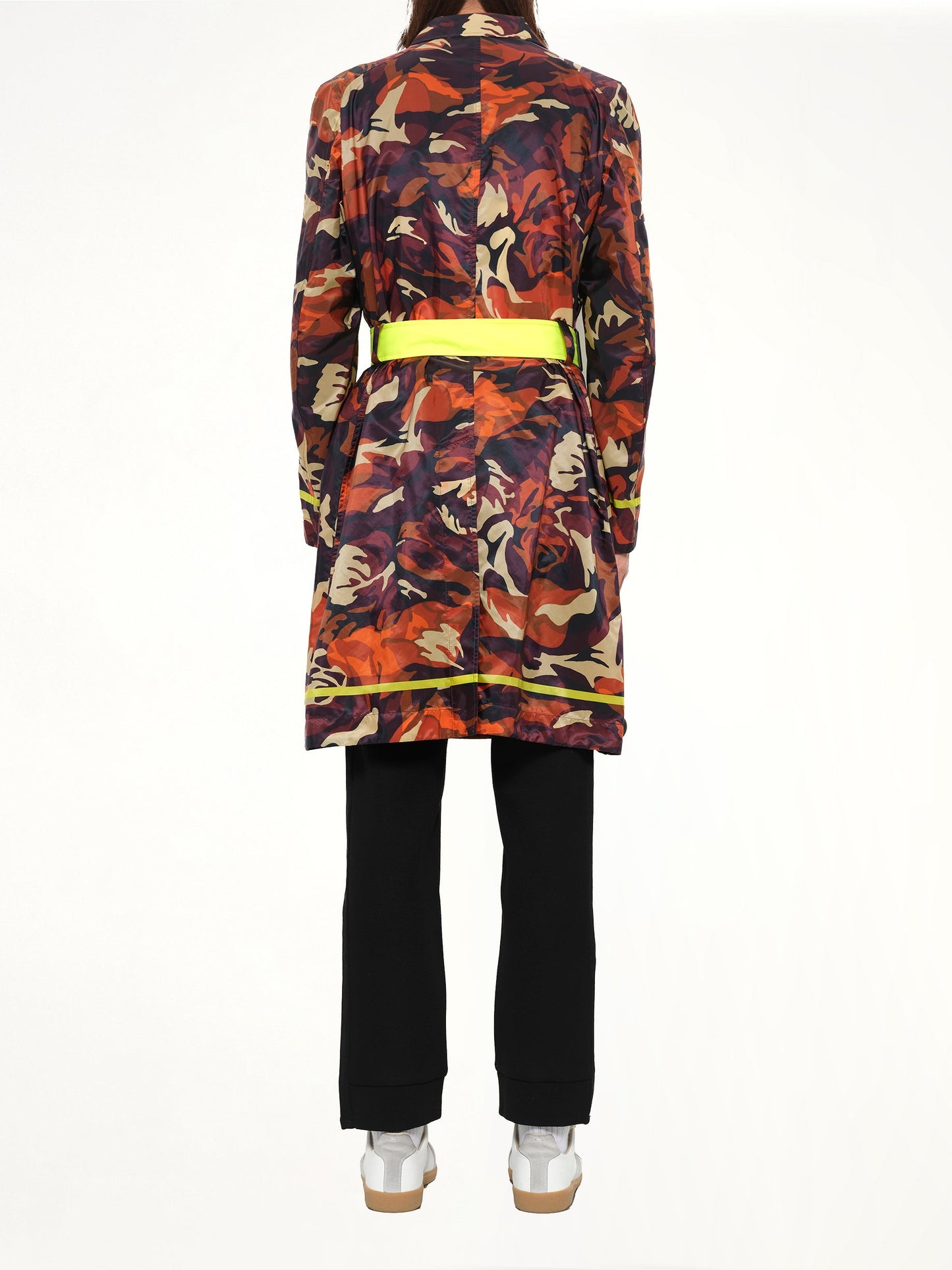 ALEXANDER MCQUEEN Stripe Ro Coat (Orange)