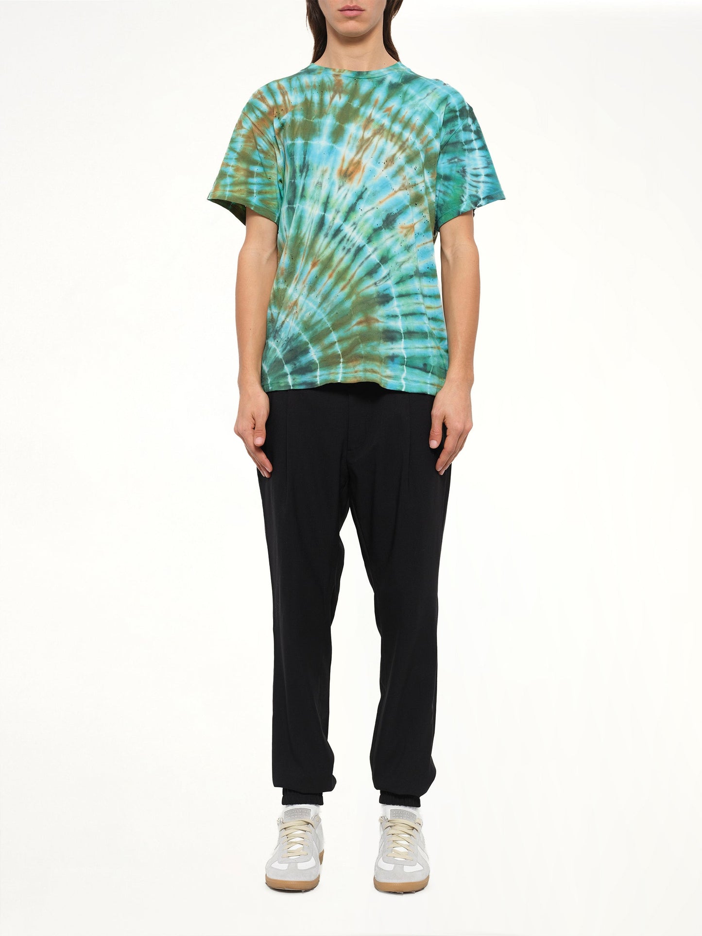 AMIRI Tie Dye Shotgun T-Shirt (Green)