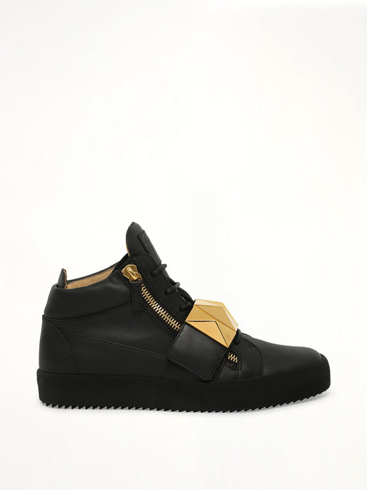 Image of Sneakers. Product name - GZ Birel/Vague Sneaker in Black colour by brand - GIUSEPPE ZANOTTI