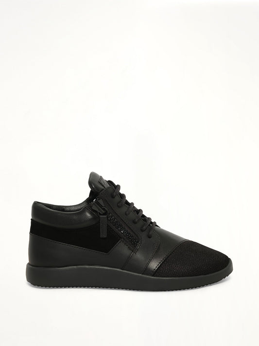 Image of Sneakers. Product name - GZ Megatron Nero Sneaker in Black colour by brand - GIUSEPPE ZANOTTI