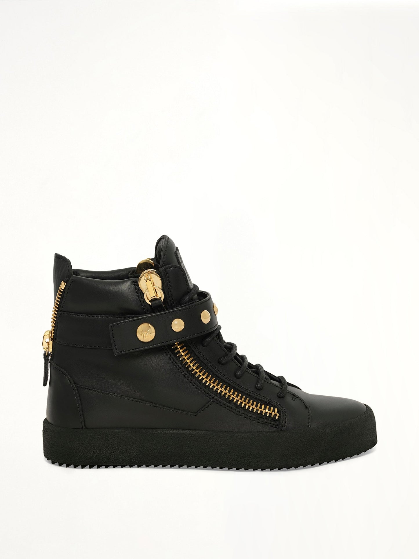 Image of Sneakers. Product name - Giuseppe Zanotti Birel/Vague Low Sneaker in Black colour by brand - GIUSEPPE ZANOTTI