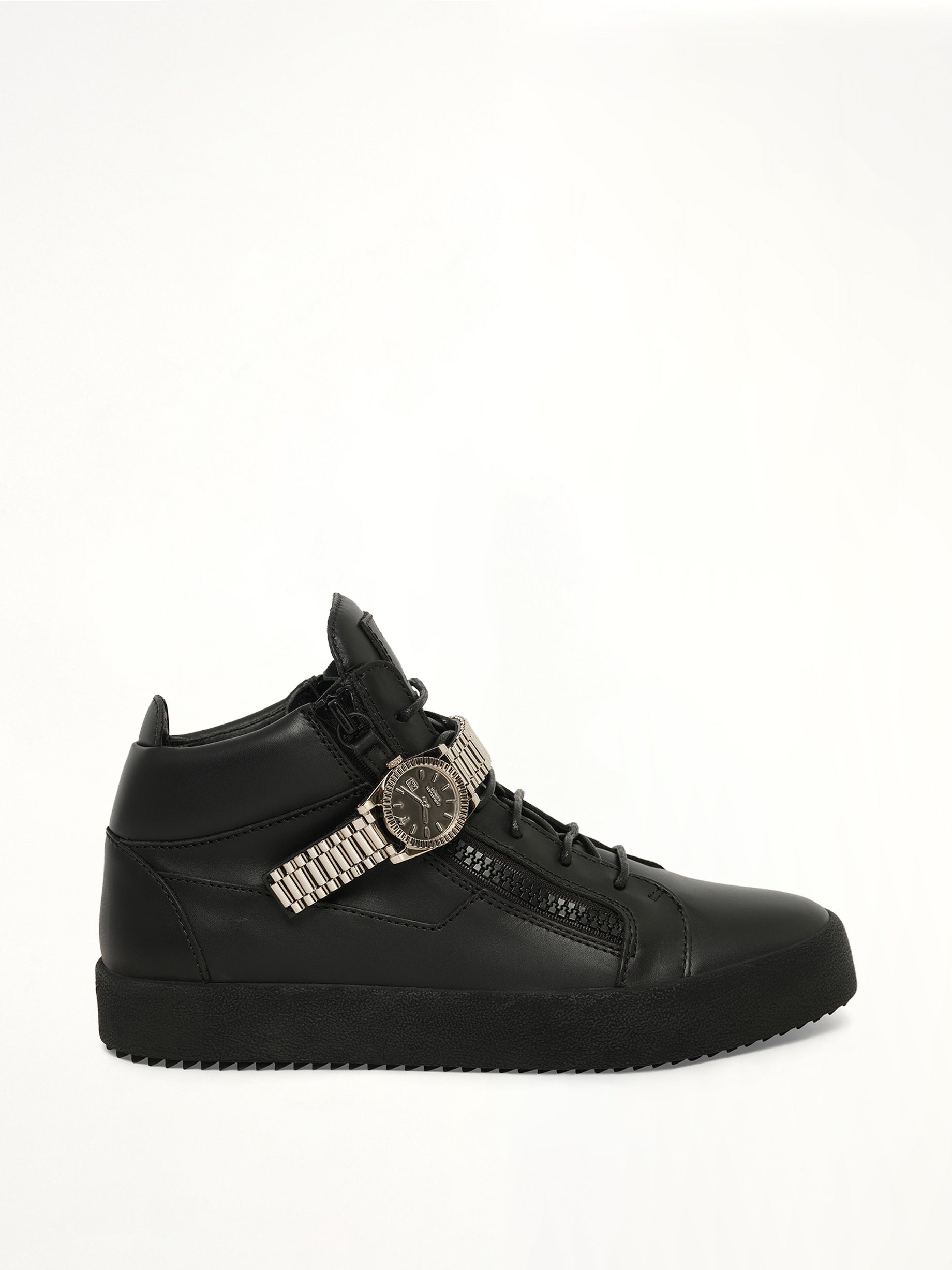 Image of Sneakers. Product name - Vernice Vague Sneaker in Black colour by brand - GIUSEPPE ZANOTTI